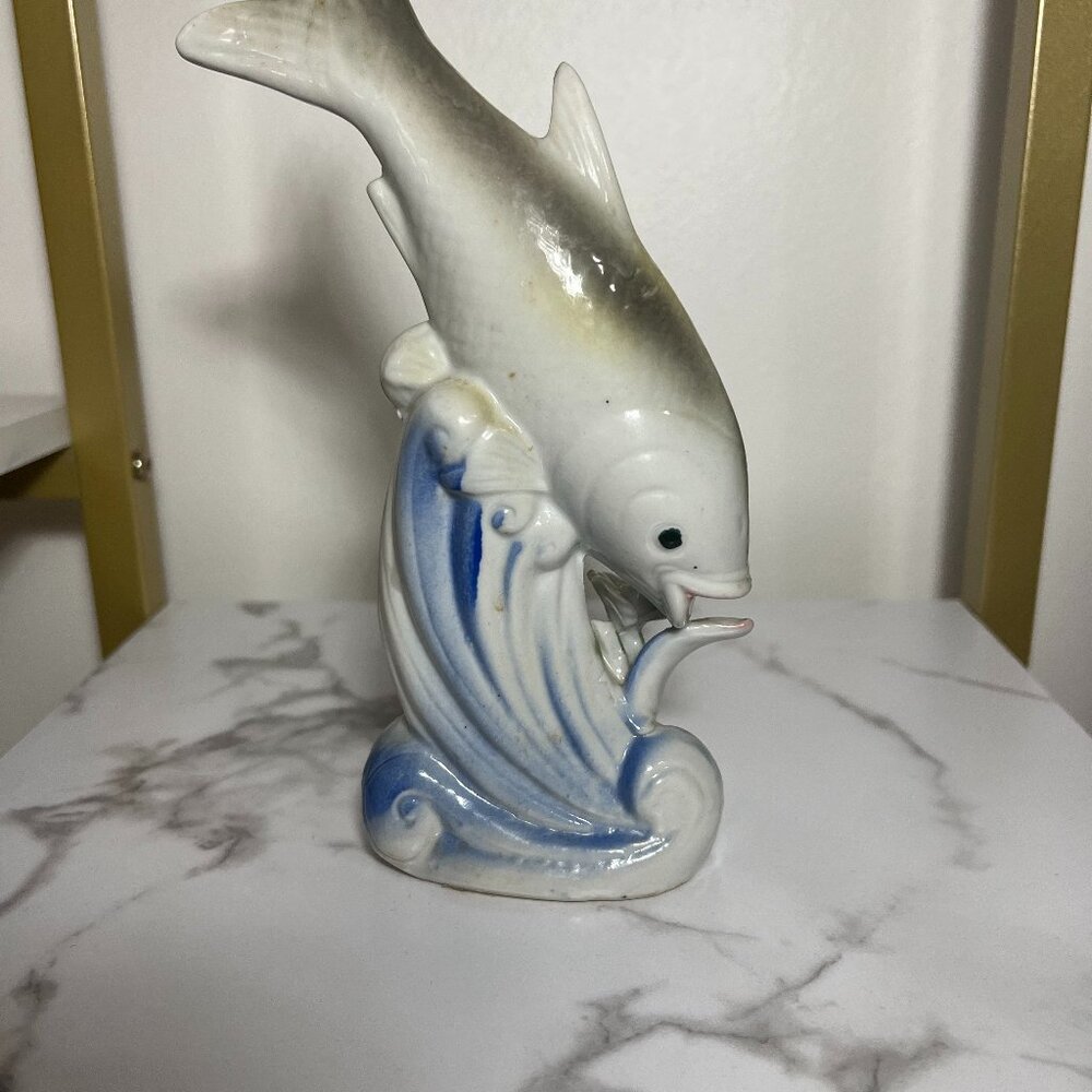 Vintage Porcelain Fish Figurine